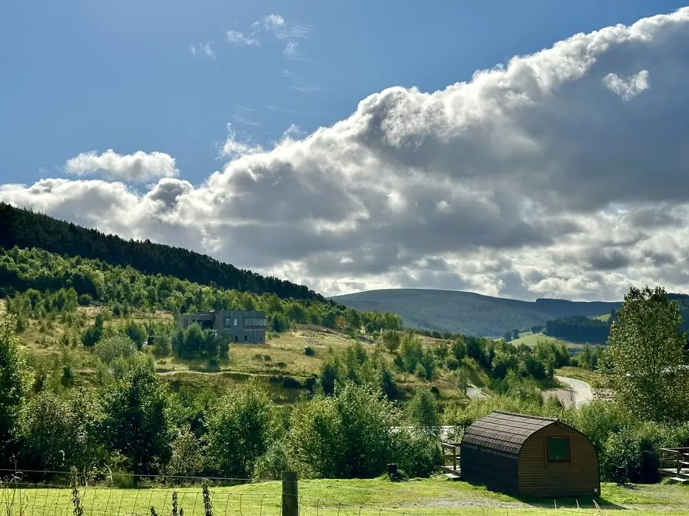 A view from Glentress Forest Lodges