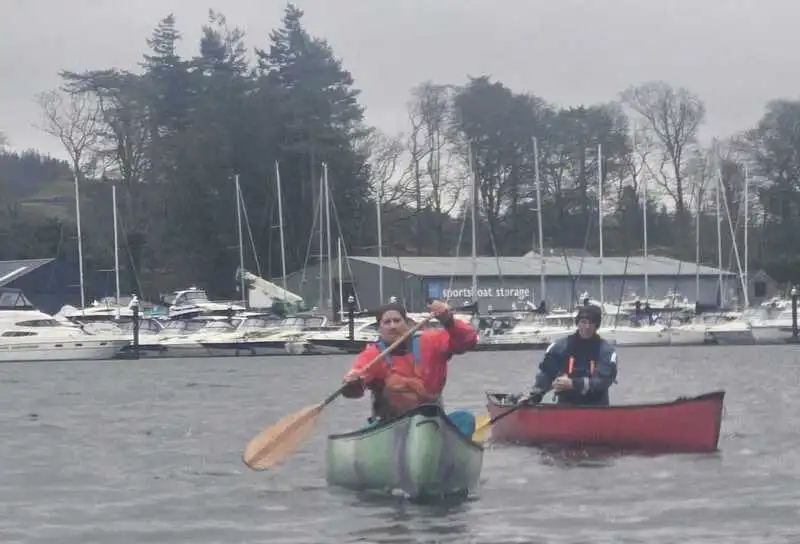 Canoeing in windy conditions